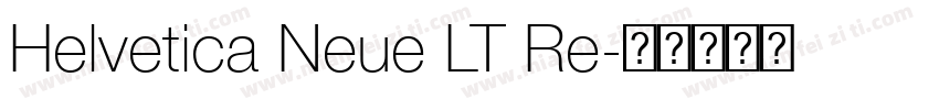 Helvetica Neue LT Re字体转换